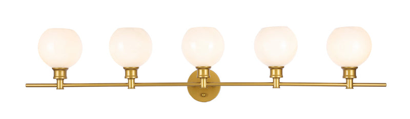 media image for Collier 5 Light Bath Sconces Living District Ld2326Bk 4 258