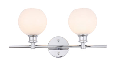 product image for Collier 2 Light Bath Sconces Living District Ld2314Bk 6 82