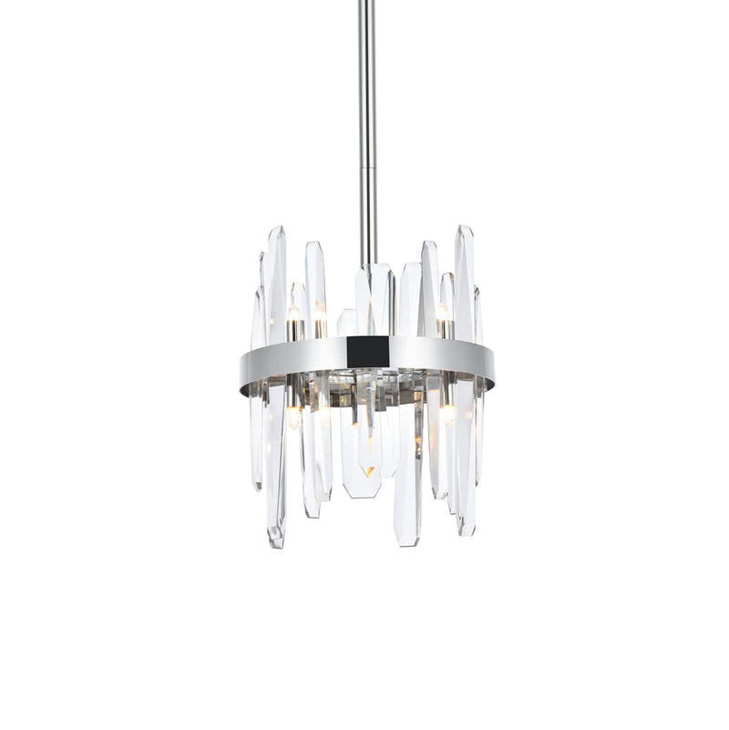 media image for Serena 6 Light Pendant Elegant Lighting 2200D10Bk 8 243