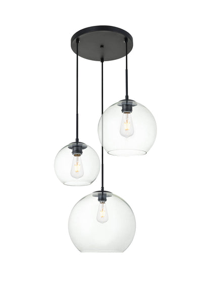 product image for Baxter 3 Light Pendant Living District Ld2208Bk 9 56