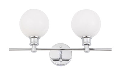 product image for Collier 2 Light Bath Sconces Living District Ld2314Bk 24 85