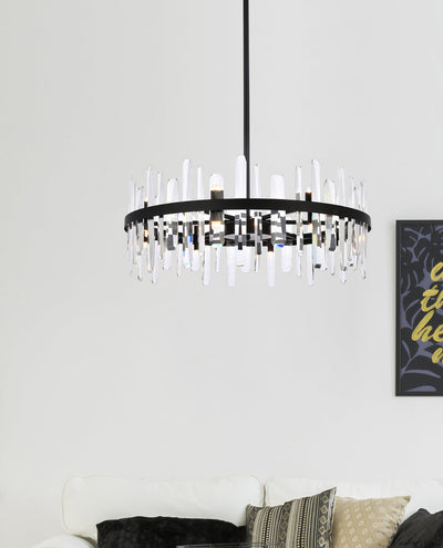 product image for Serena 16 Light Chandelier Elegant Lighting 2200G30Bk 67 76