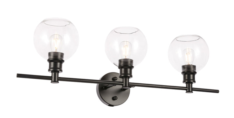 media image for Collier 3 Light Bath Sconces Living District Ld2318Bk 13 282