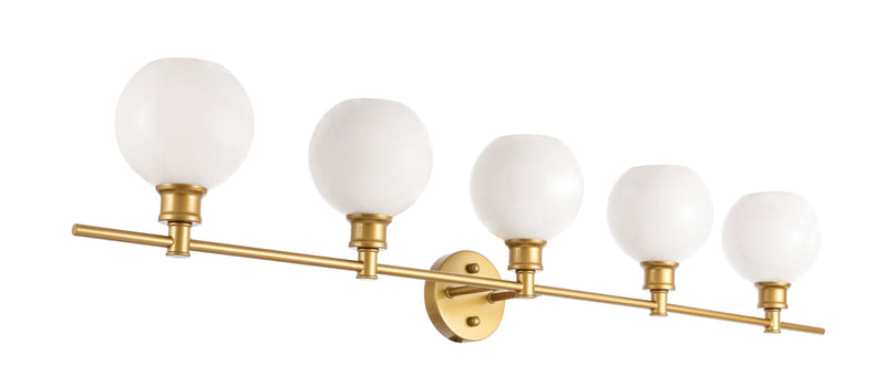 media image for Collier 5 Light Bath Sconces Living District Ld2326Bk 41 267