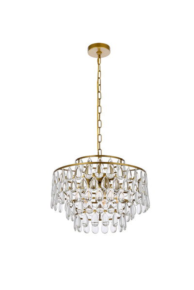 product image for Mila 5 Light Pendant Elegant Lighting 1102D18Bk 32 16