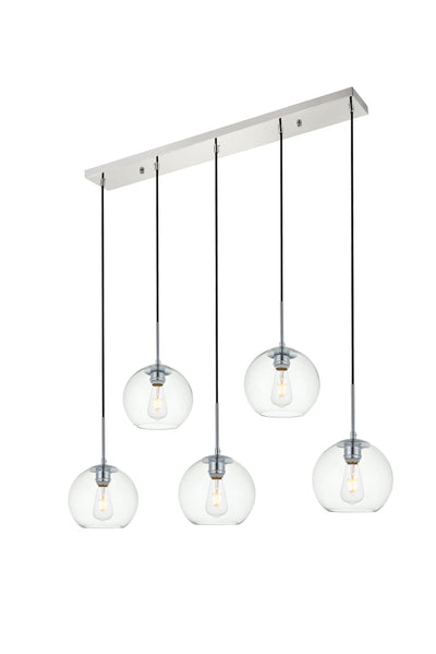 product image for Baxter 5 Light Pendant Living District Ld2226Bk 12 54