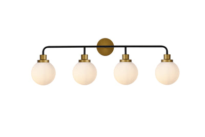 product image for Hanson 4 Light Bath Sconces Living District Ld7036W38Bk 3 9