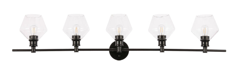 media image for Gene 5 Light Bath Sconces Living District Ld2324Bk 7 212