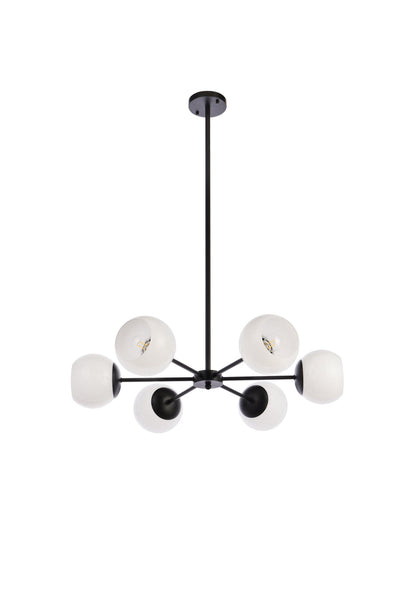 product image for Briggs 6 Light Pendant Living District Ld644D30Bk 62 39