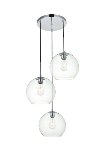 product image for Baxter 3 Light Pendant Living District Ld2208Bk 8 14