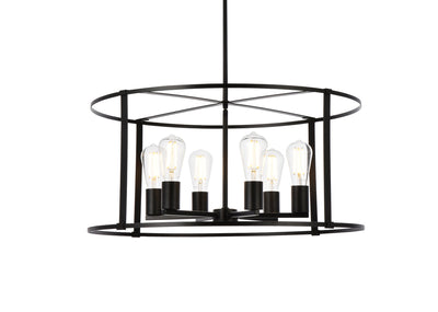 product image for Agnys 6 Light Pendant Living District Ld7058D26Bk 3 48