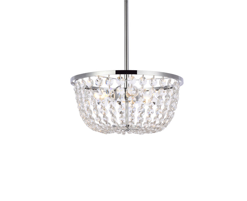 media image for Gianna 3 Light Pendant Elegant Lighting 1114D10Bk 12 240