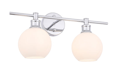 product image for Collier 2 Light Bath Sconces Living District Ld2314Bk 78 94