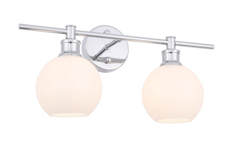 media image for Collier 2 Light Bath Sconces Living District Ld2314Bk 78 259