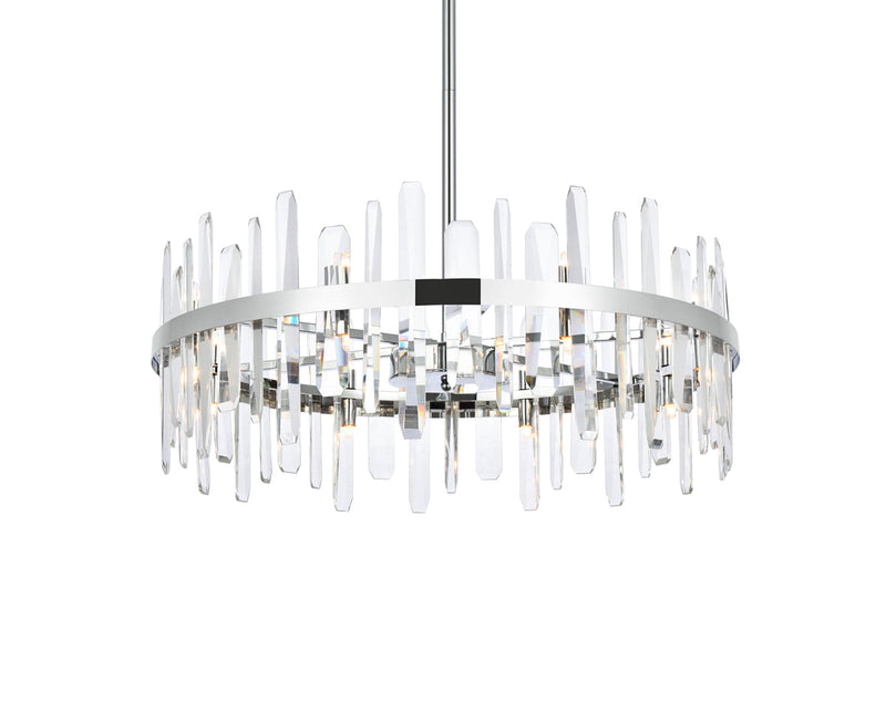 media image for Serena 16 Light Chandelier Elegant Lighting 2200G30Bk 14 211