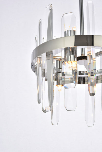 product image for Serena 6 Light Pendant Elegant Lighting 2200D10Bk 17 6