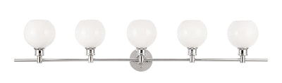 product image for Collier 5 Light Bath Sconces Living District Ld2326Bk 8 25