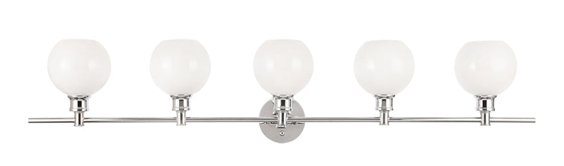 media image for Collier 5 Light Bath Sconces Living District Ld2326Bk 8 232