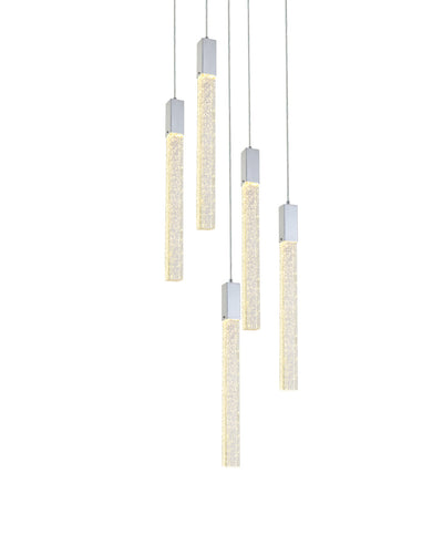 product image for Weston 5 Light Pendant Elegant Lighting 2066D16Bk 11 30