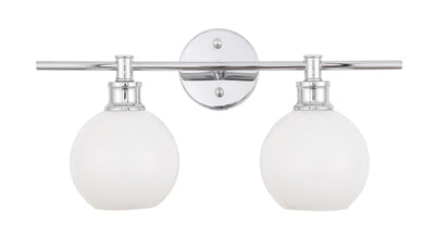 product image for Collier 2 Light Bath Sconces Living District Ld2314Bk 60 95