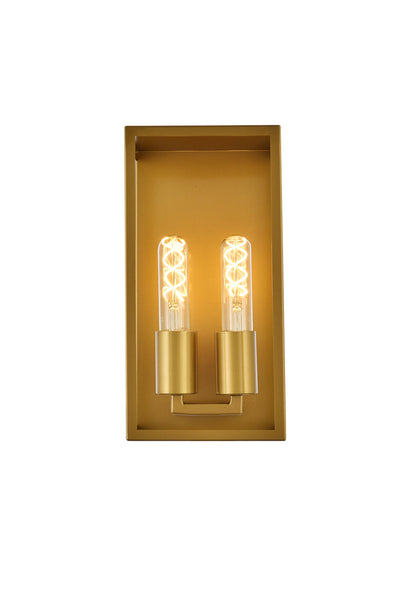 product image for Voir 2 Light Wall Sconce Living District Ld7055W6Bk 2 89