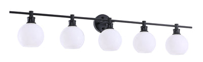 product image for Collier 5 Light Bath Sconces Living District Ld2326Bk 63 58