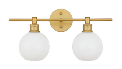 product image for Collier 2 Light Bath Sconces Living District Ld2314Bk 58 68