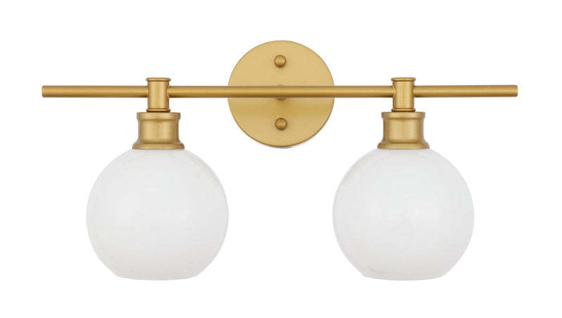 media image for Collier 2 Light Bath Sconces Living District Ld2314Bk 58 233