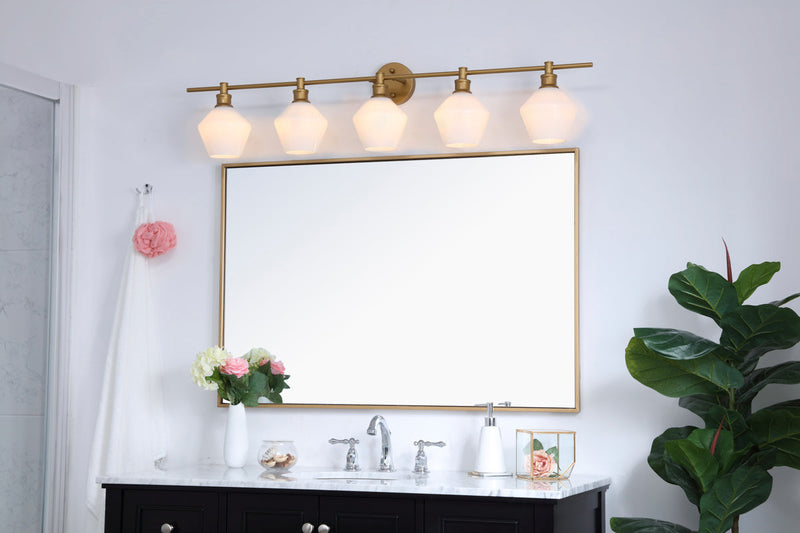 media image for Gene 5 Light Bath Sconces Living District Ld2324Bk 118 222