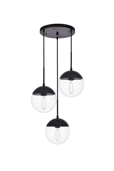 product image for Eclipse 3 Light Pendant Living District Ld6122Bk 5 74