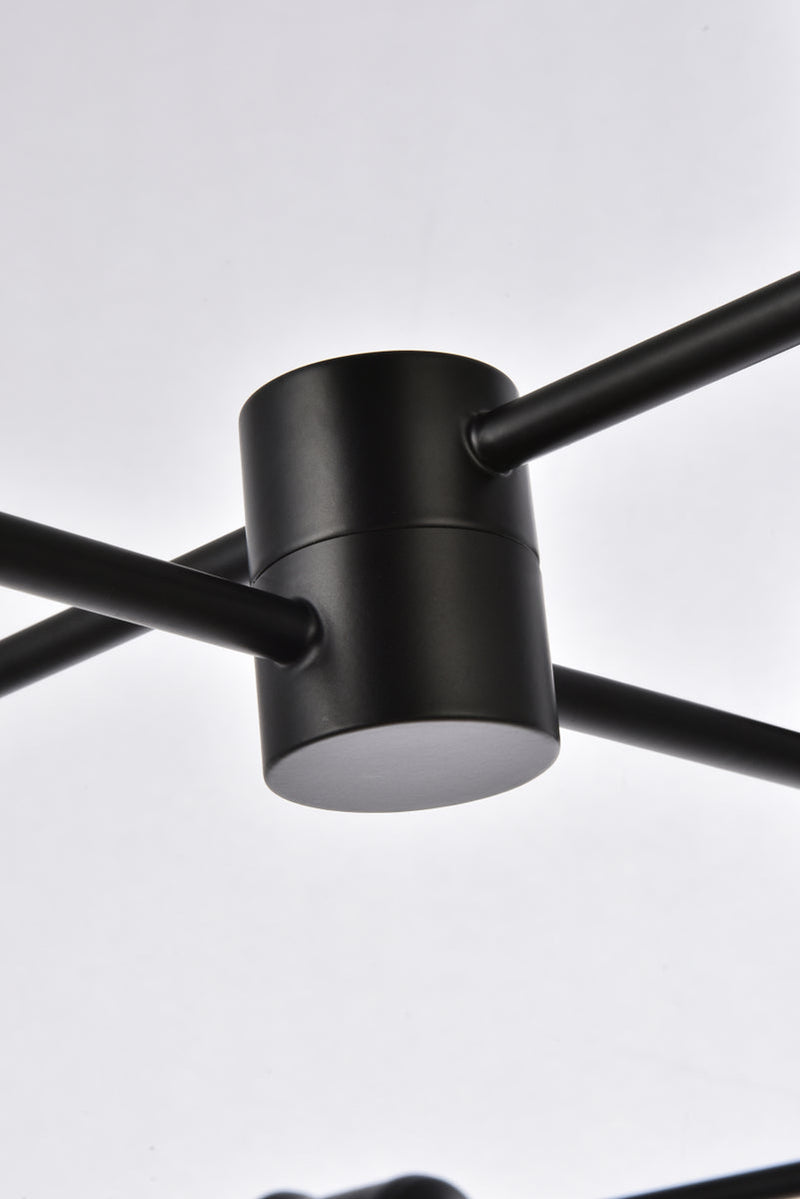 media image for Xavier 6 Light Pendant Living District Ld7051D31Bk 19 230