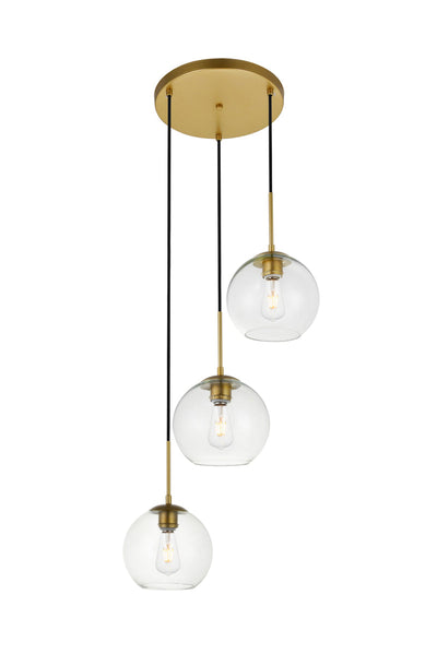 product image for Baxter 3 Light Pendant Living District Ld2208Bk 20 63