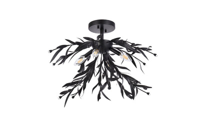 product image for Priscilla 4 Light Flush Mount Living District Ld810F19Bk 40 63