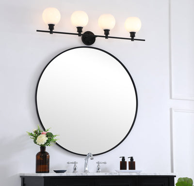 product image for Collier 4 Light Bath Sconces Living District Ld2322Bk 122 50