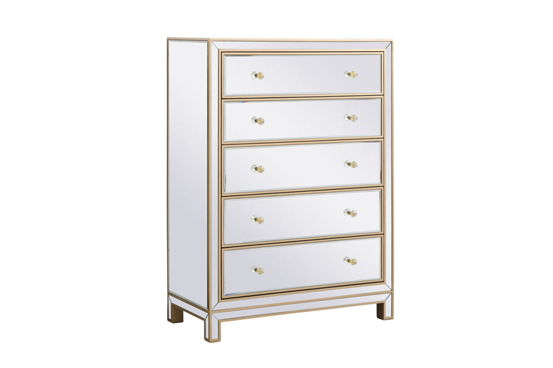 media image for Reflexion Cabinet Tall 5 Drawer Elegant Furniture Lighting Mf72026 17 258