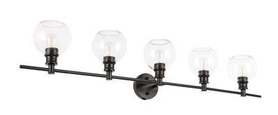 product image for Collier 5 Light Bath Sconces Living District Ld2326Bk 26 81