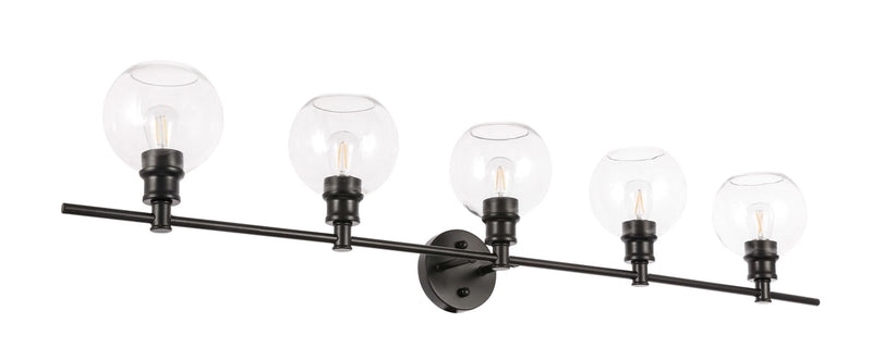 media image for Collier 5 Light Bath Sconces Living District Ld2326Bk 26 229