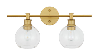 product image for Collier 2 Light Bath Sconces Living District Ld2314Bk 57 78