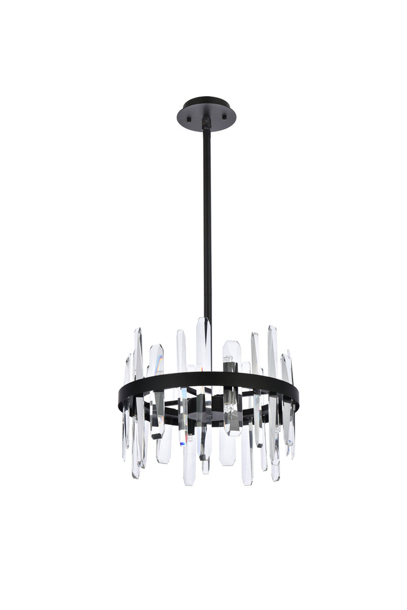 media image for Serena 8 Light Pendant Elegant Lighting 2200D16Bk 16 269