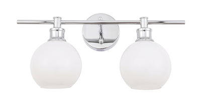 product image for Collier 2 Light Bath Sconces Living District Ld2314Bk 72 95