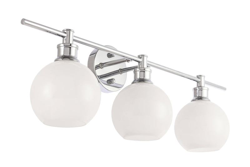 media image for Collier 3 Light Bath Sconces Living District Ld2318Bk 96 28