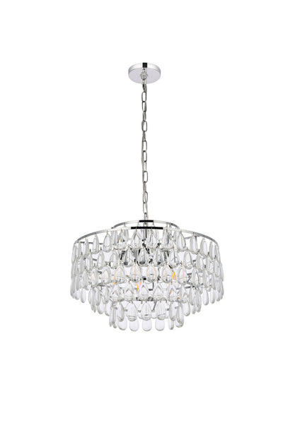 product image for Mila 5 Light Pendant Elegant Lighting 1102D18Bk 36 57