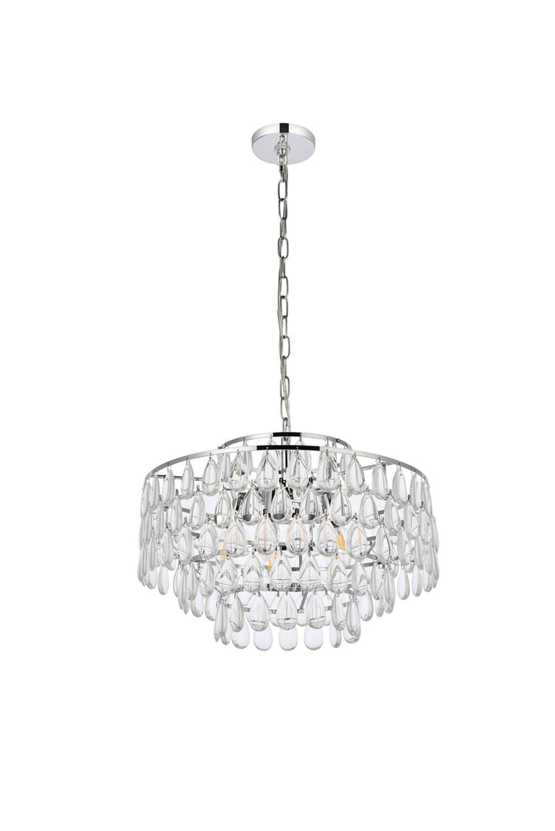 media image for Mila 5 Light Pendant Elegant Lighting 1102D18Bk 36 267