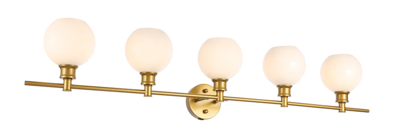 media image for Collier 5 Light Bath Sconces Living District Ld2326Bk 24 234