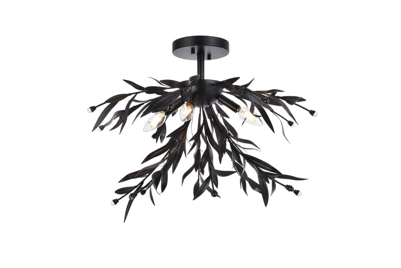 media image for Priscilla 4 Light Flush Mount Living District Ld810F19Bk 4 224