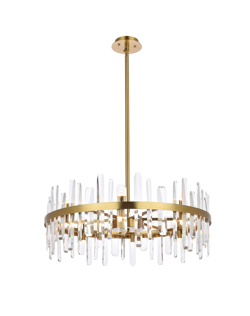 media image for Serena 16 Light Chandelier Elegant Lighting 2200G30Bk 6 24