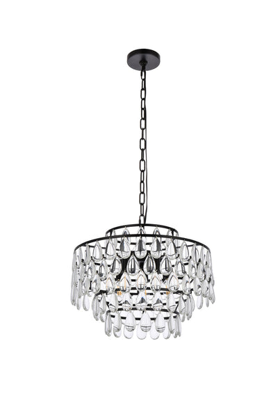 product image for Mila 5 Light Pendant Elegant Lighting 1102D18Bk 31 48