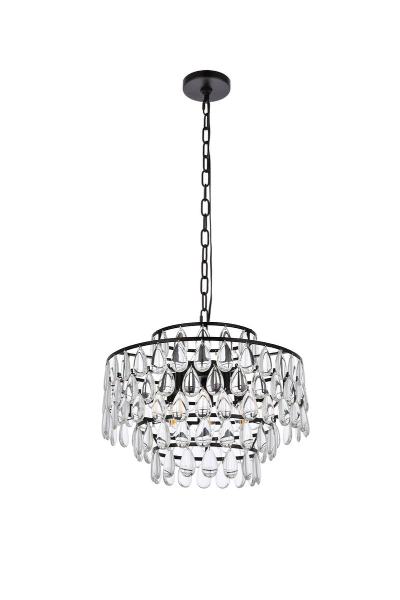 media image for Mila 5 Light Pendant Elegant Lighting 1102D18Bk 31 272