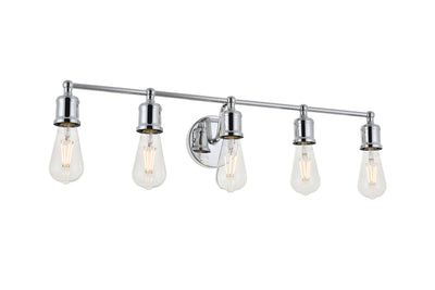 product image for Serif 5 Light Bath Sconces Living District Ld4028W29Bk 9 30