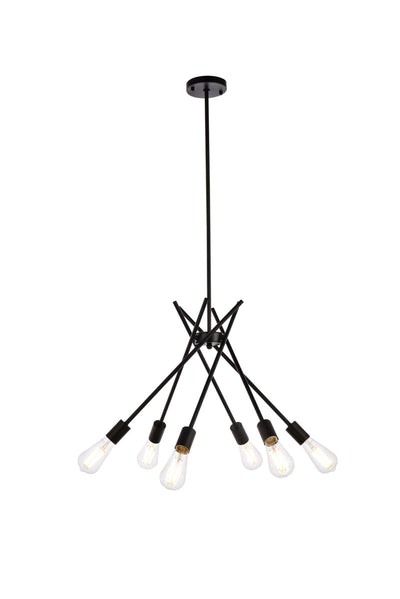 product image of Lucca 6 Light Pendant Living District Ld640D23Bk 1 563